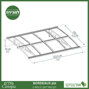 גגון Bordeaux לבן-כפול דופן 1.4X2.2 מבית פלרם - Canopia 4