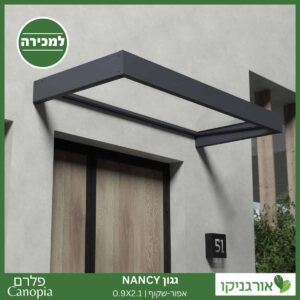 גגון Nancy אפור-שקוף 0.9X2.1 עיצוב מודרני מבית פלרם - Canopia 2