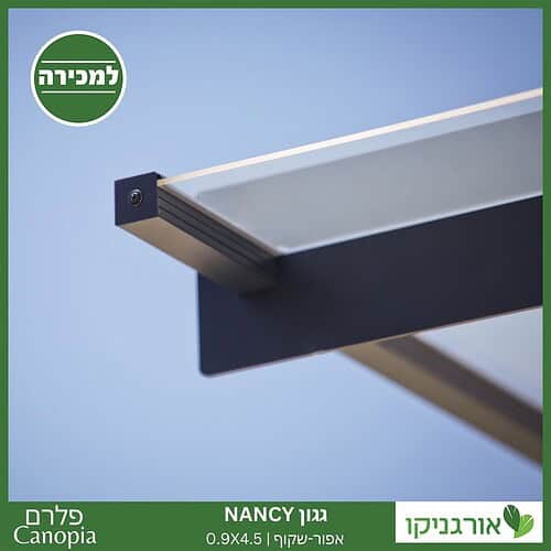 גגון Nancy אפור-שקוף 0.9X4.5 עיצוב מודרני מבית פלרם - Canopia 3