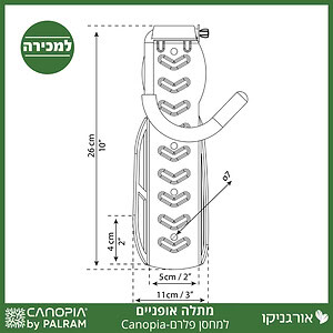 מתלה אופניים למחסן פלרם - Canopia