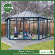 גזיבו סגור Garda אפור כהה 6X5.2 מבית פלרם - Canopia 2