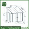 פרגולה אלומיניום סגורה SanRemo אפורה 3X3 קירוי שקוף מבית Canopia 4